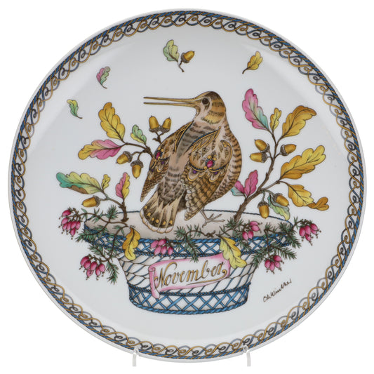 Wandteller groß November Schnepfe II. Wahl