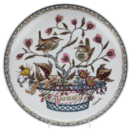 Wandteller groß Januar Zaunkönig II. Wahl