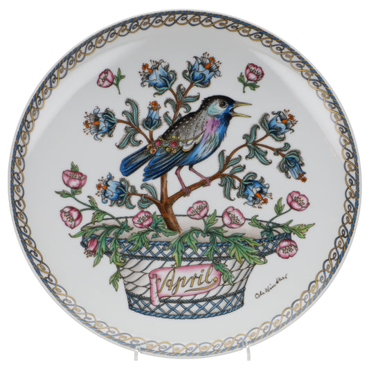 Wandteller groß April Star