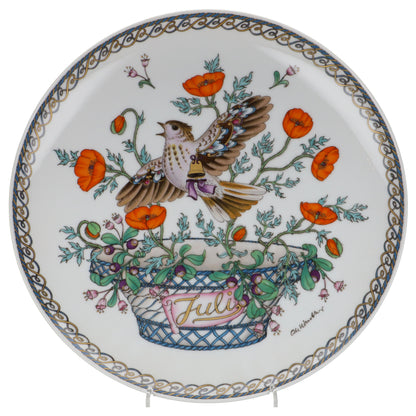 Wandteller groß Juli Lerche