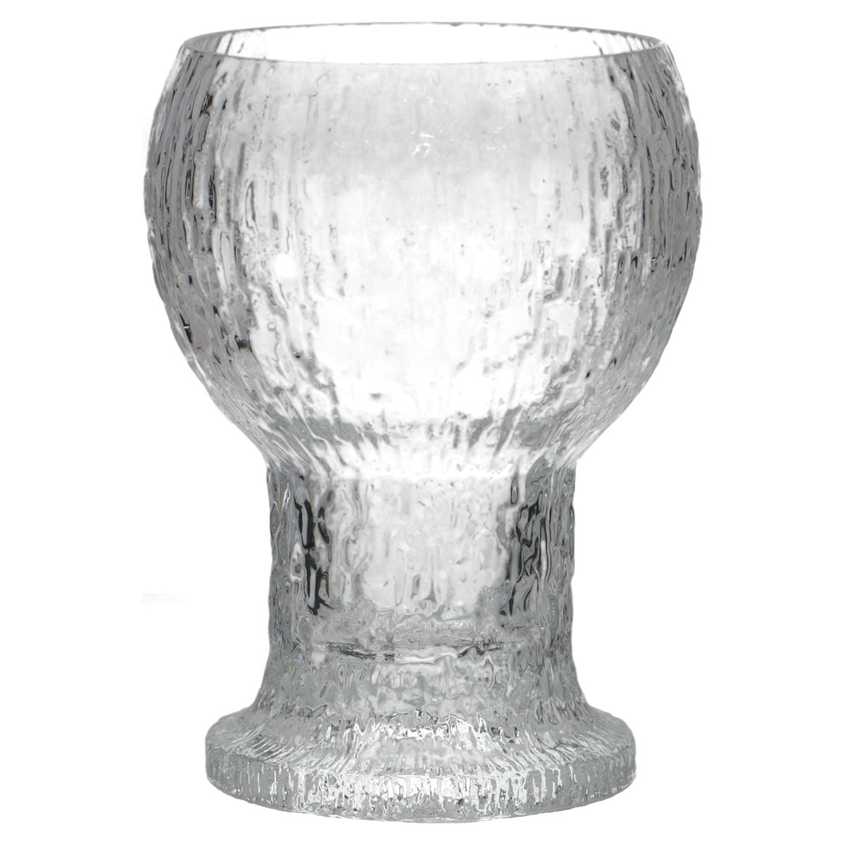 Pokal Glas auf Fuß klein