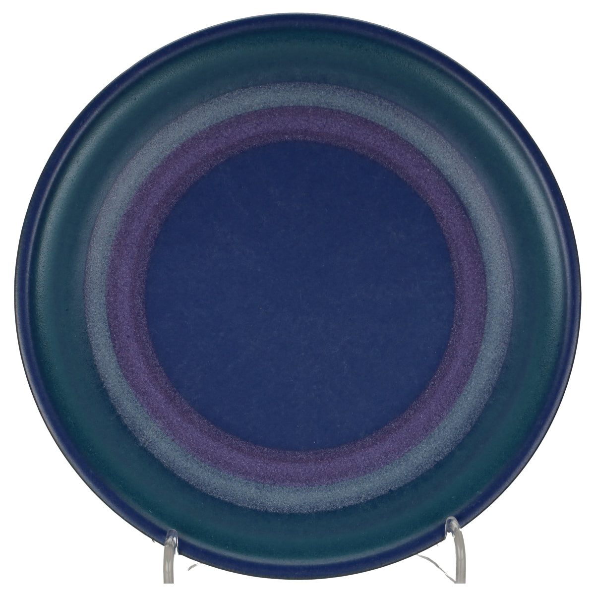 Untertasse für Kaffee blauer Rand