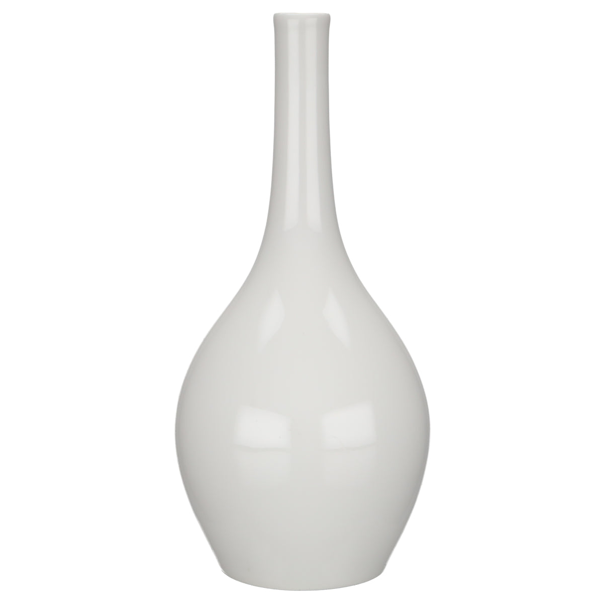 Vase groß Flaschenform weiß II.Wahl