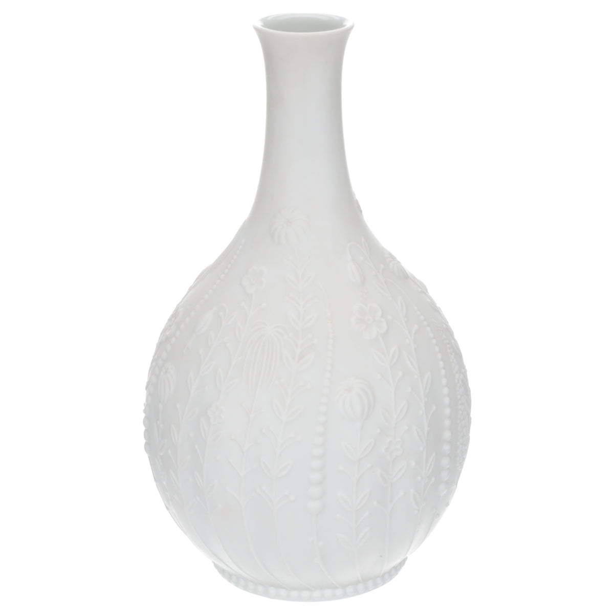 Vase weiß Biskuit unlasiert Modell 623 M. Frey