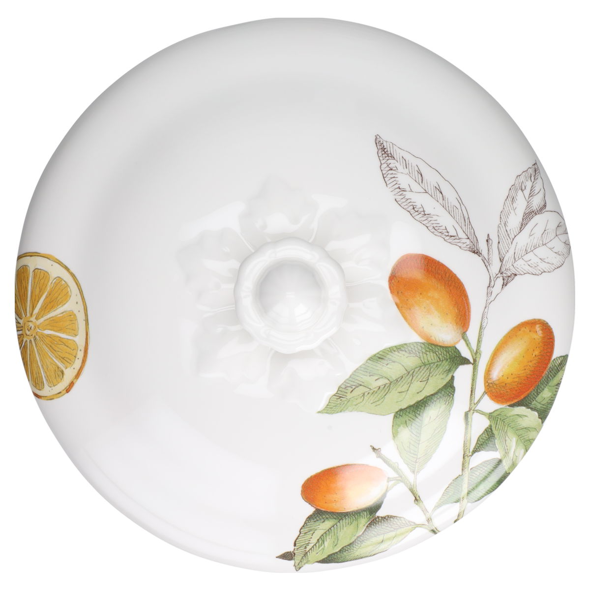 Ragout / Terrine Dekor Zitrusfrucht