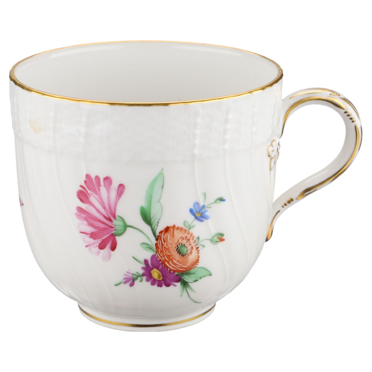 Kaffeetasse Motiv Blüte Lila