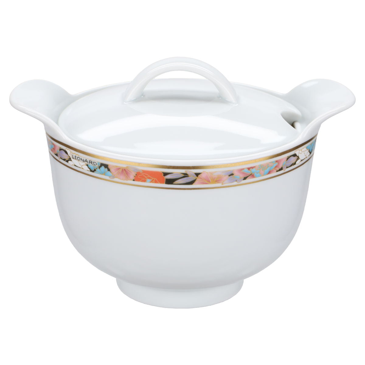 Sauciere mit Teller und Deckel 3-tlg.