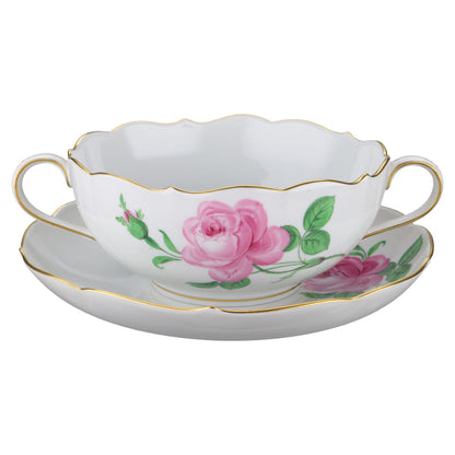 Suppentasse mit Untere Rose pink