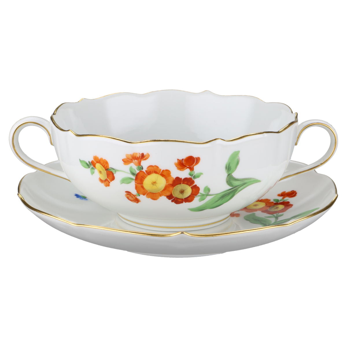 Suppentasse mit Untere Primel Orange