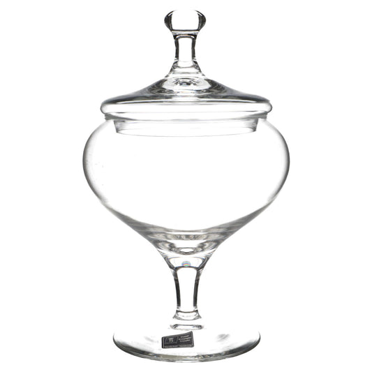 Dose auf Fuß mit Deckel klein