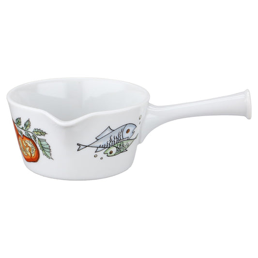 Buttersauciere Minitopf mit Stiel feuerfest