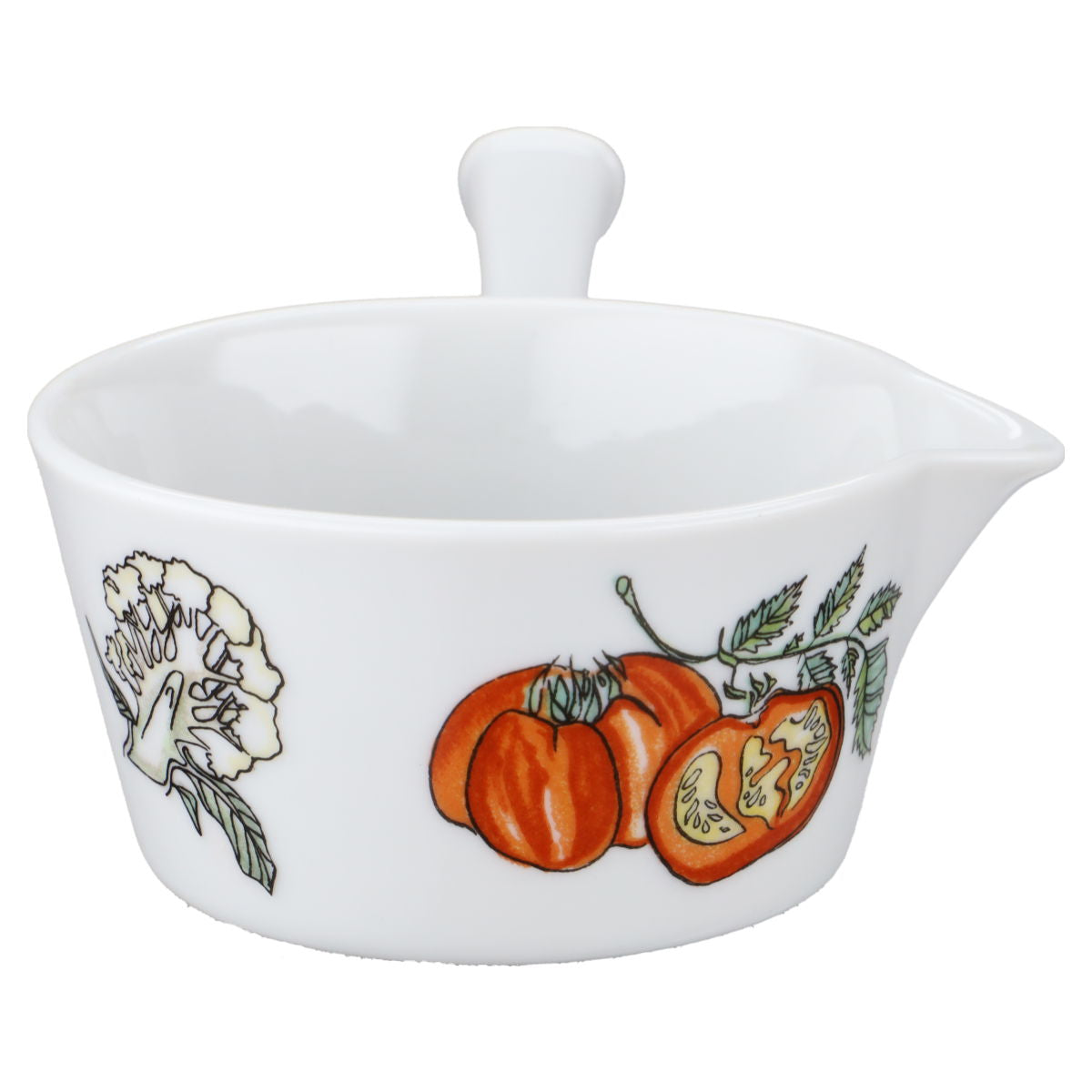 Buttersauciere Minitopf mit Stiel feuerfest