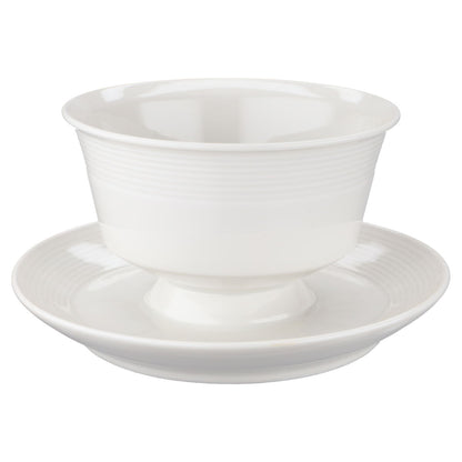 Sauciere mit Teller einteilig