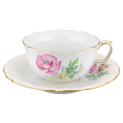 Teetasse mit Untere Mohnblüte Pink