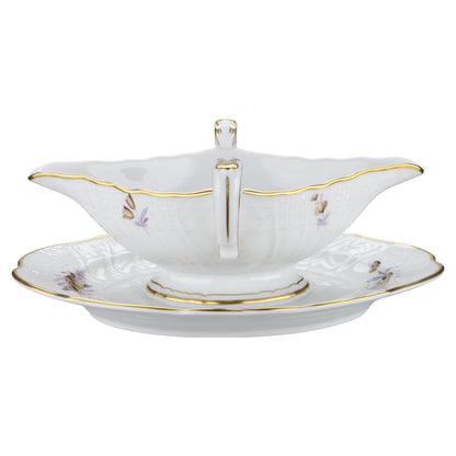 Sauciere mit Teller einteilig