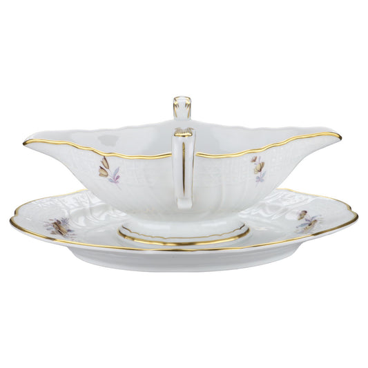 Sauciere mit Teller einteilig