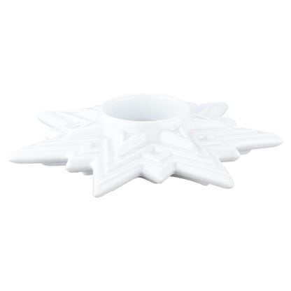 Teelichthalter als Stern weiß