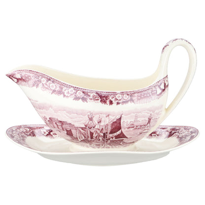 Sauciere mit Teller einteilig