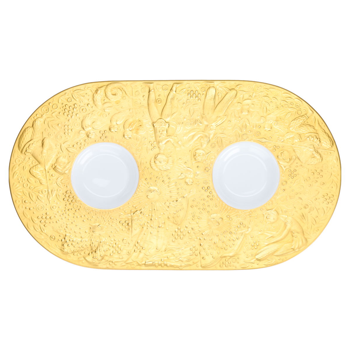 Tablett mit Milchkännchen und Zuckerdose