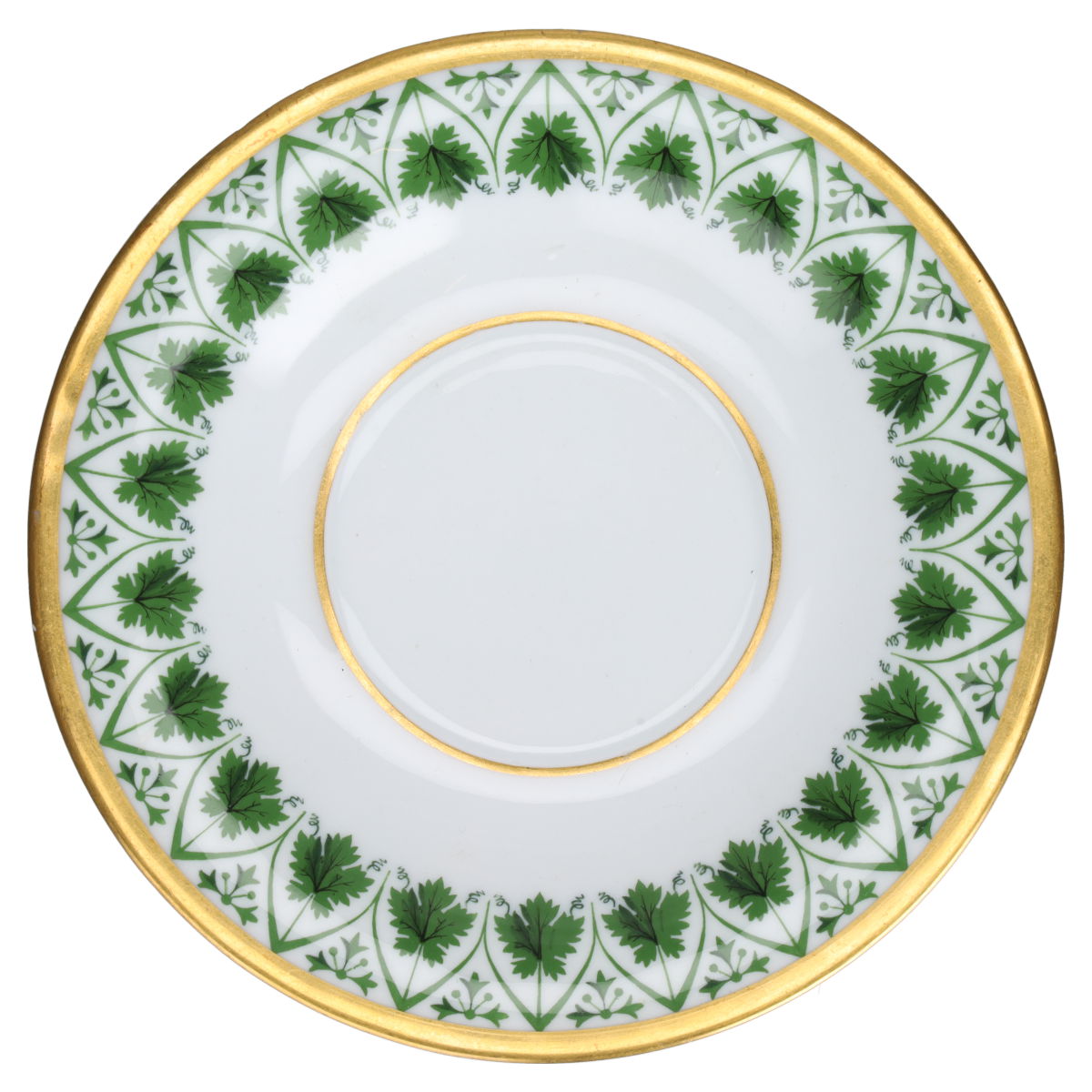 Untertasse Weinlaubdekor alt Knaufzeit