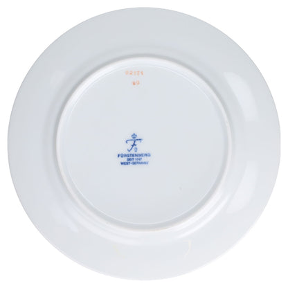 Kuchenteller klein mit Fahne (mit Tellerrand)