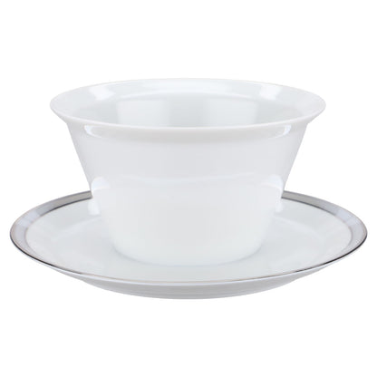 Sauciere mit Teller einteilig