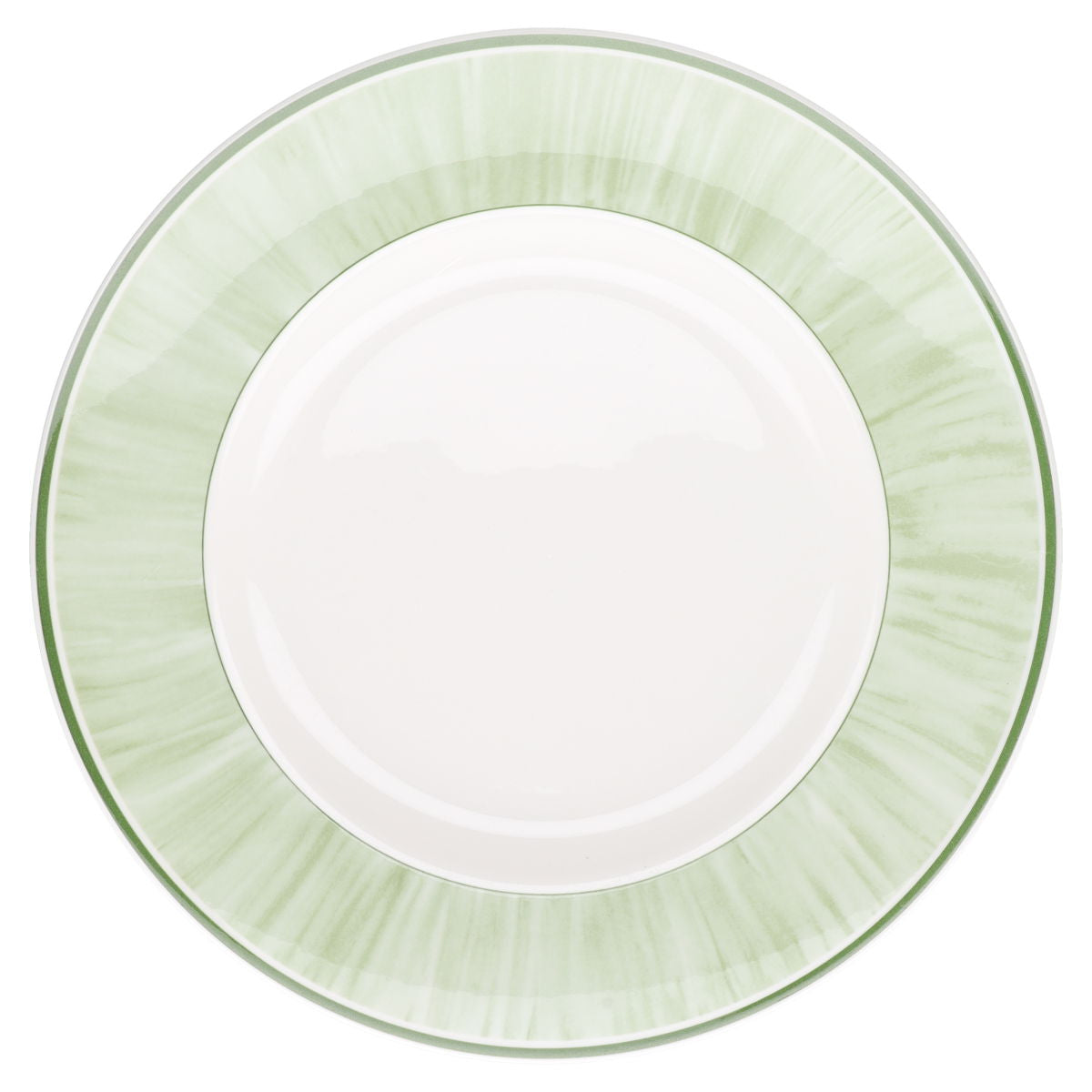 Speiseteller Teildekor grün
