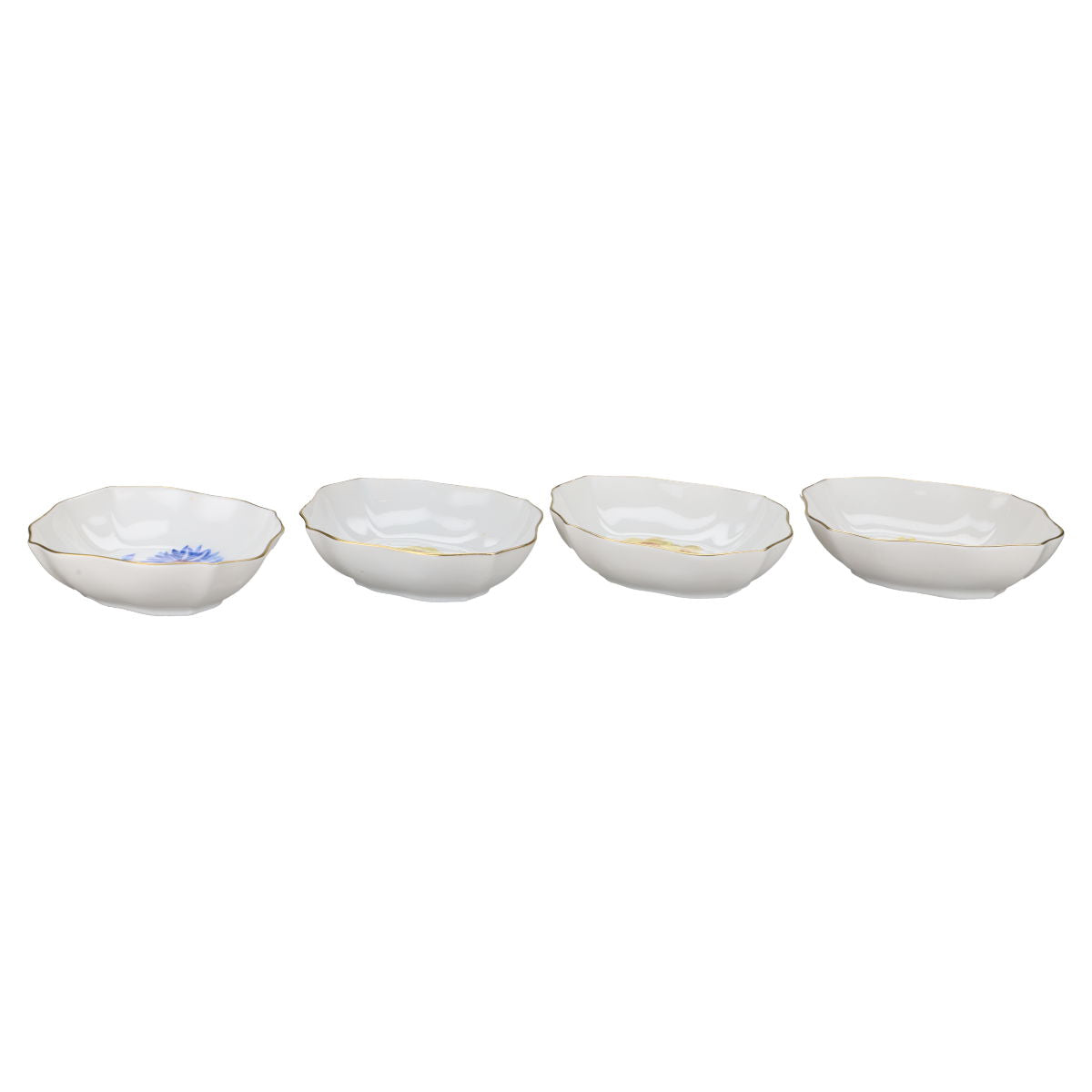 4 Minischalen Salinoform Motive Sommerblumen