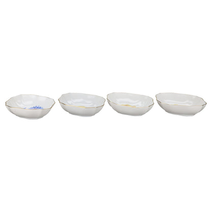 4 Minischalen Salinoform Motive Sommerblumen