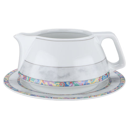 Sauciere mit Teller 2-tlg