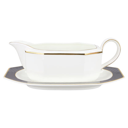 Sauciere mit Teller 2- teilig