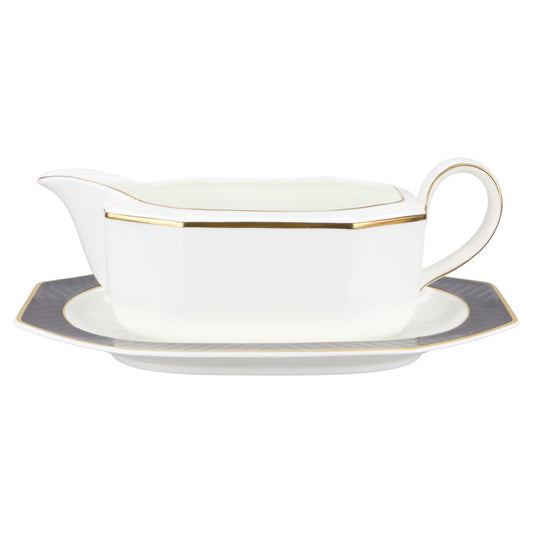 Sauciere mit Teller 2- teilig