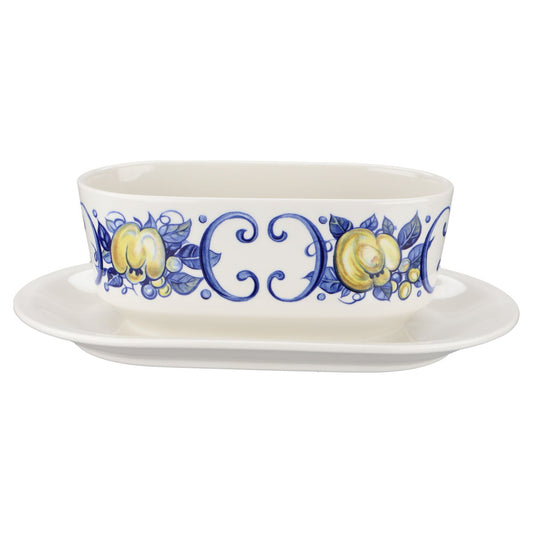 Sauciere mit Teller einteilig