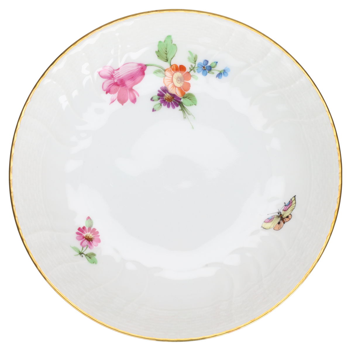 Untertasse für Kaffee Motiv Blüte Lila