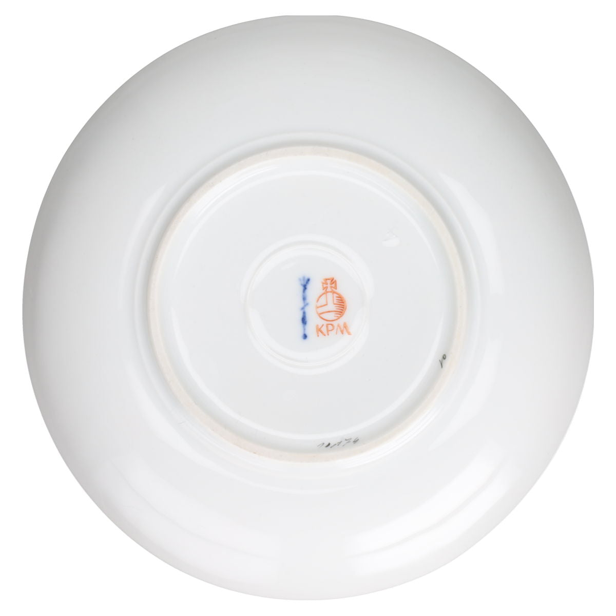 Untertasse für Kaffee Motiv Blüte Orange