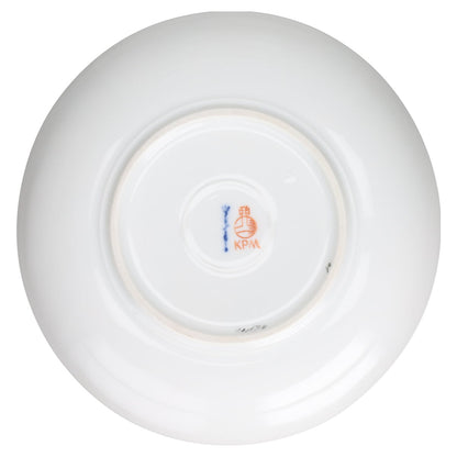 Untertasse für Kaffee Motiv Blüte Orange