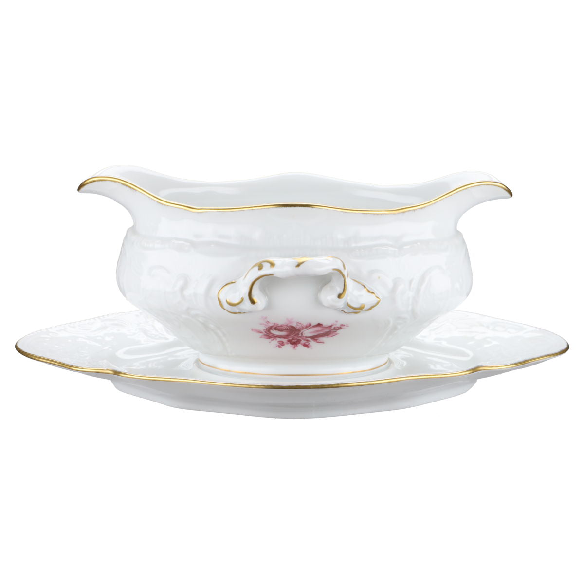 Sauciere mit Teller einteilig