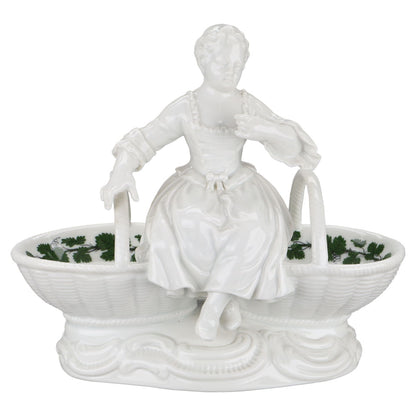 Menage für Salz und Pfeffer mit Blumenfrau Weinlaub 184 M II.Wahl mit Mangel