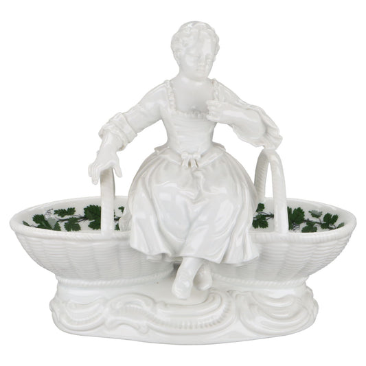 Menage für Salz und Pfeffer mit Blumenfrau Weinlaub 184 M II.Wahl mit Mangel