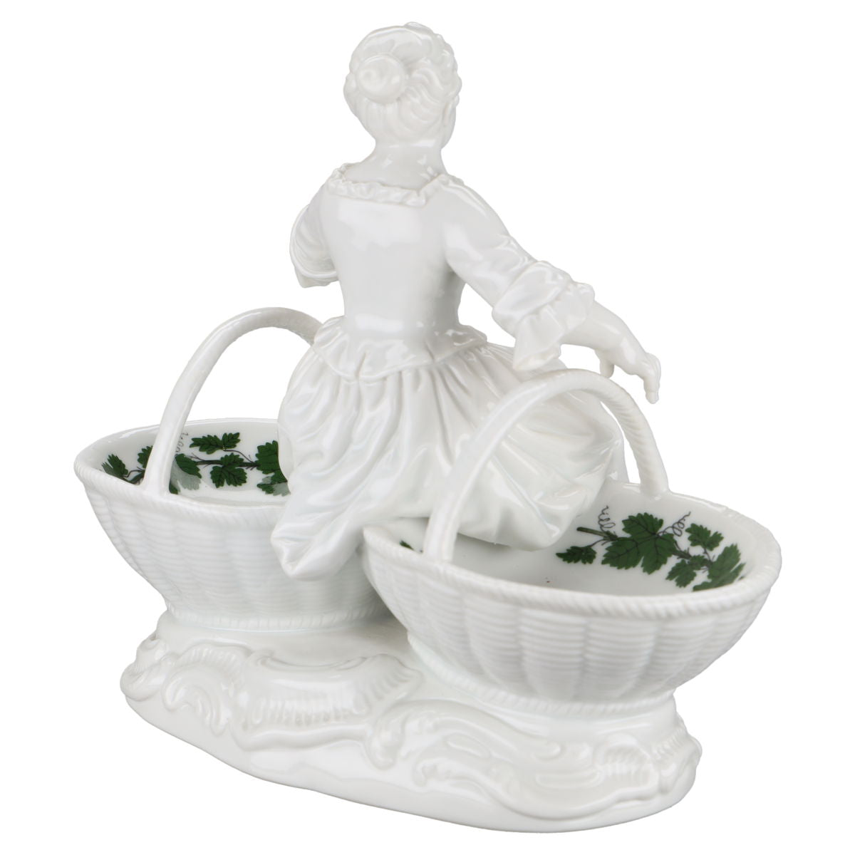 Menage für Salz und Pfeffer mit Blumenfrau Weinlaub 184 M II.Wahl mit Mangel