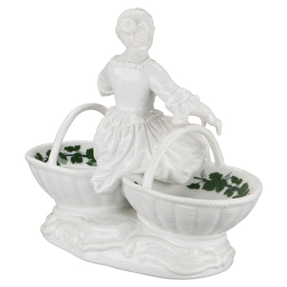 Menage für Salz und Pfeffer mit Blumenfrau Weinlaub 184 M II.Wahl mit Mangel