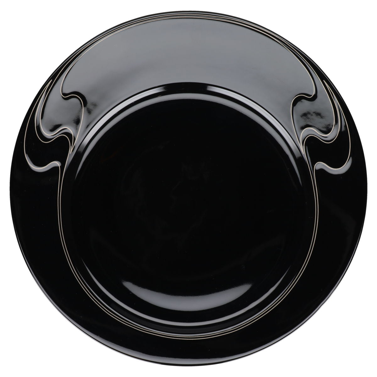 Platzteller Servierteller Schwarz Noire