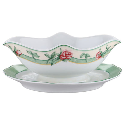 Sauciere mit Teller einteilig