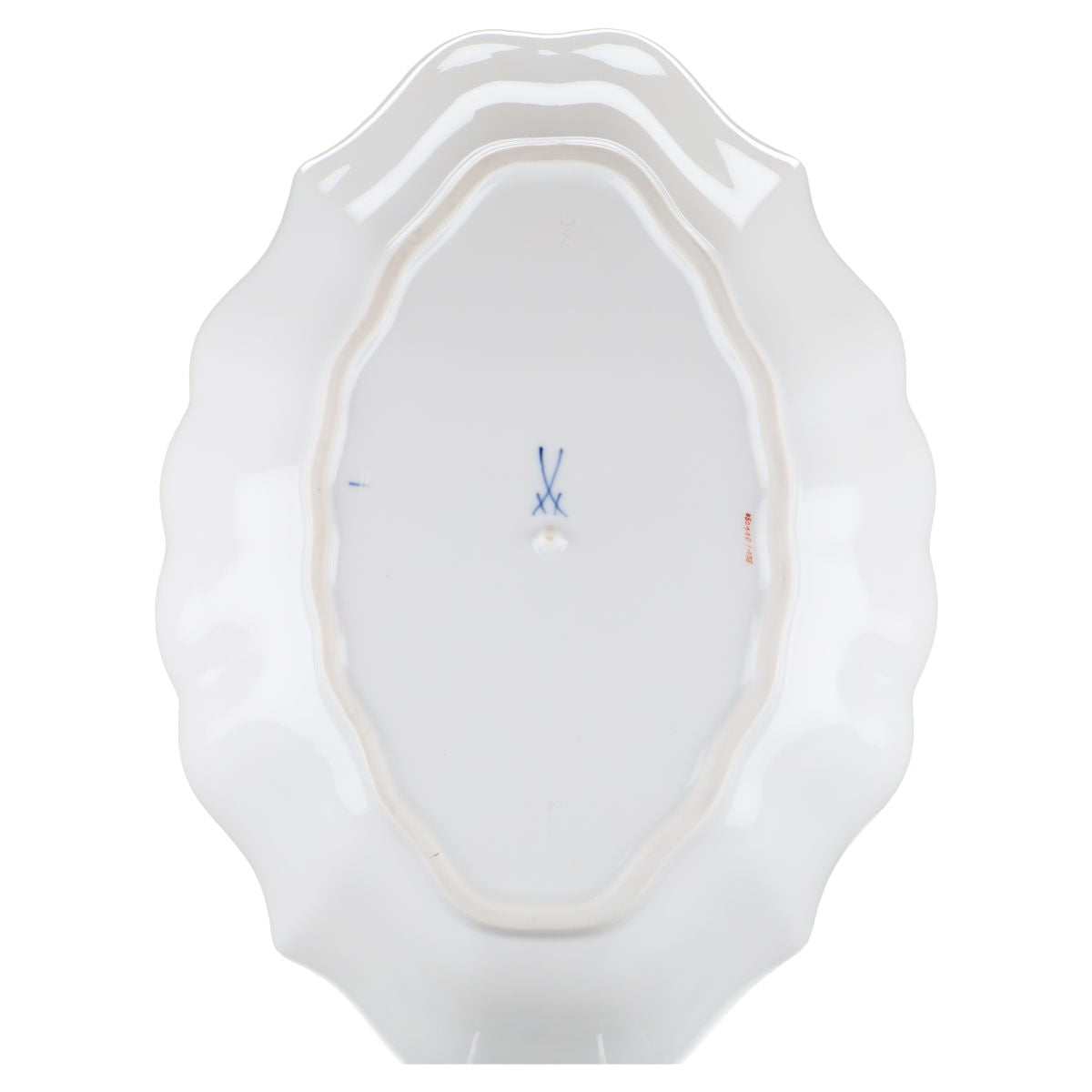 Schale oval Blüte Orange II.Wahl