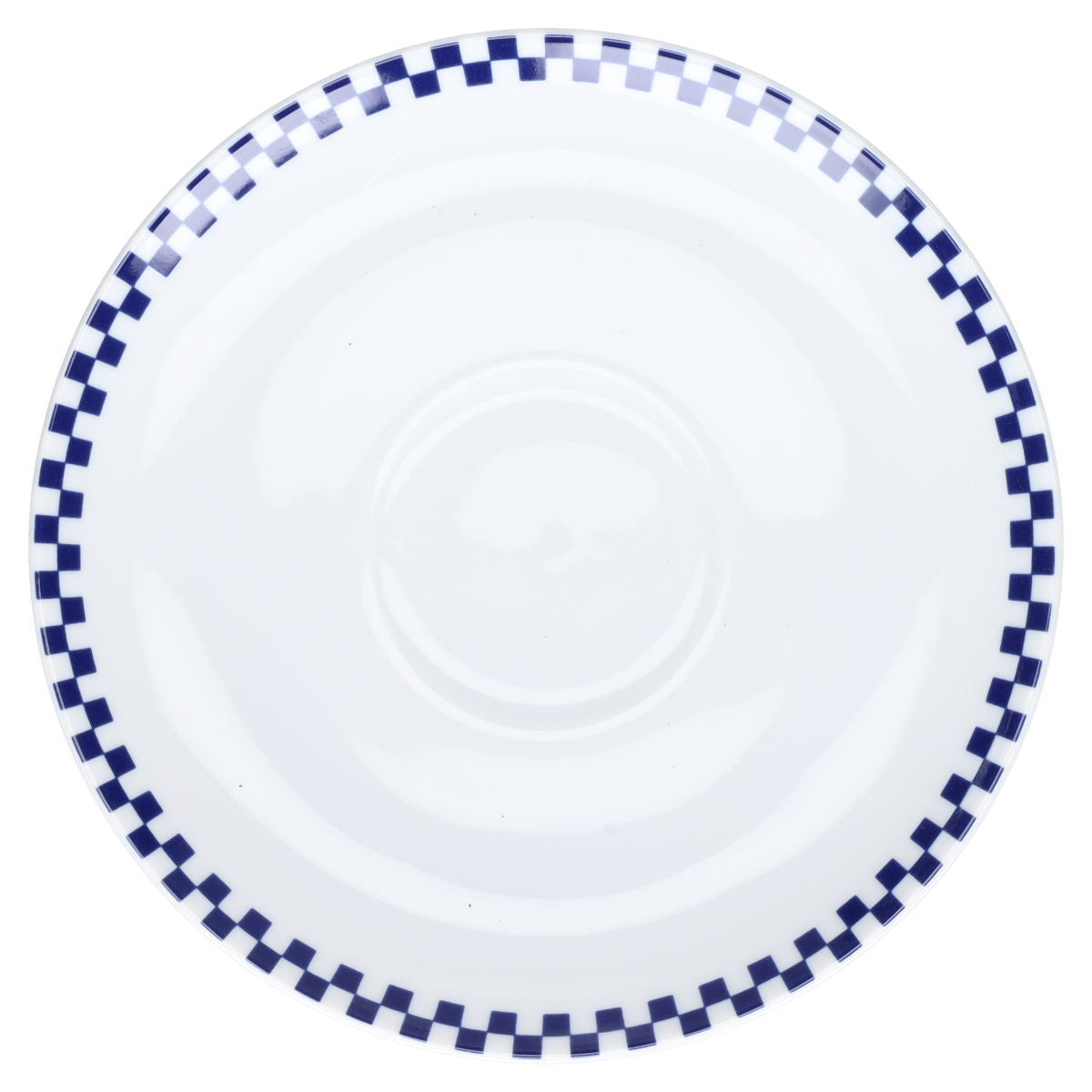Untertasse für Tee kariert