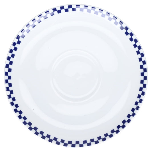 Untertasse für Tee kariert