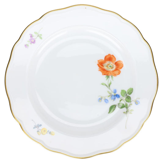 Brotteller Dessertteller Wildrose orange