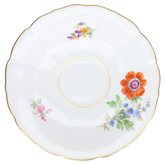 Untertasse für Tee Mohnblüte orange