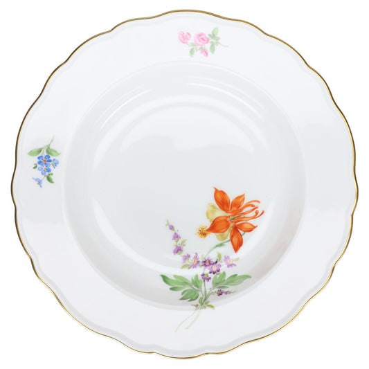Suppenteller Akelei orange