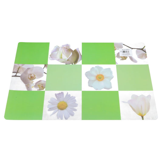Platzset Tischset Weiße Blumen